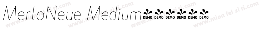 MerloNeue Medium字体转换